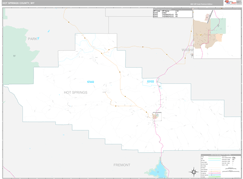 Hot Springs County, WY Digital Map Premium Style